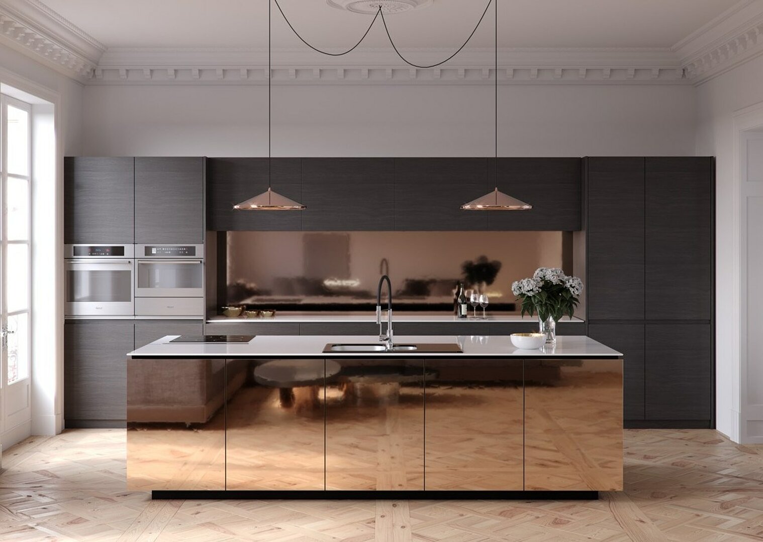 8._Mirror_metal_kitchen