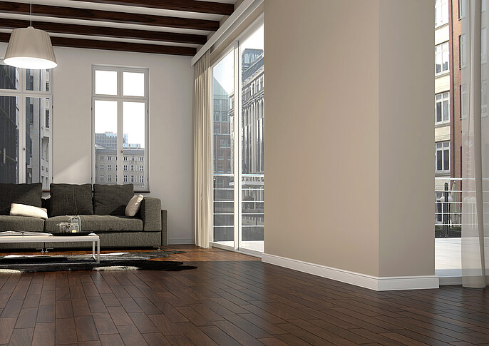 [Translate to Italiano:] PIcture showing a room with skirtings