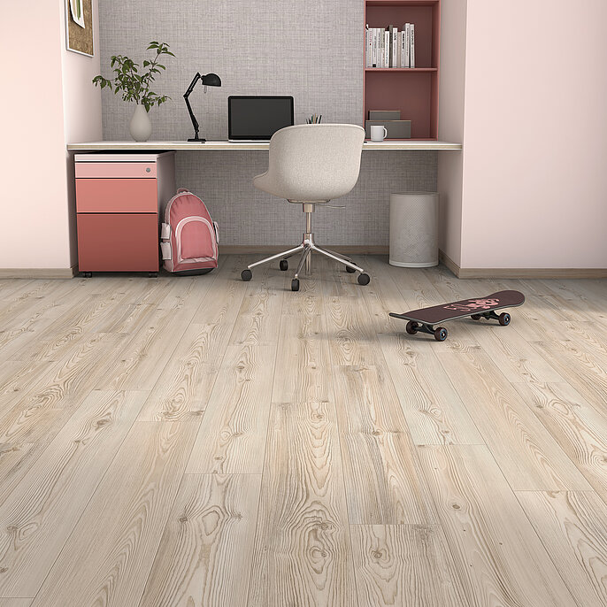 [Translate to English:] Workplace with the decor Alpina